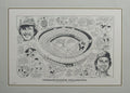 Veterans Stadium, Philadelphia 22x16 Lithograph w/ Mike Schmidt & Steve Carlton