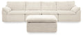 Fannin - 4-Piece Sectional With Ottoman - Ivory