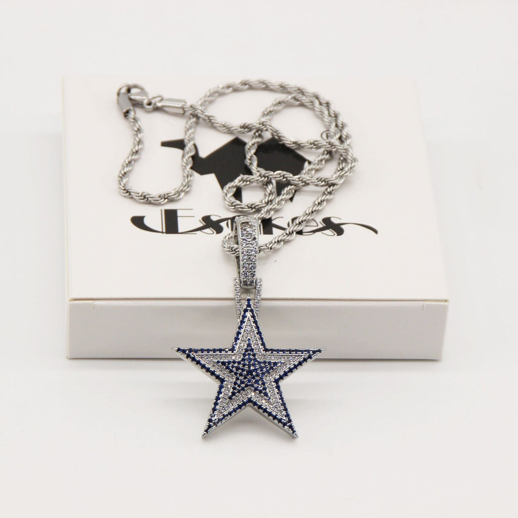 Dallas Cowboys Zircon Star Necklace –   Gift for Game Day, Birthday & Holiday