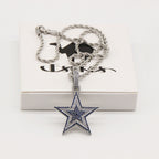 Dallas Cowboys Zircon Star Necklace –   Gift for Game Day, Birthday & Holiday