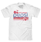 Vintage Wild Cherry Pepsi Logo T-Shirt - White