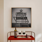 Texan Motel Sign Holga Photograph Print