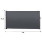 Retractable Side Screen Awning, Uv Resistant