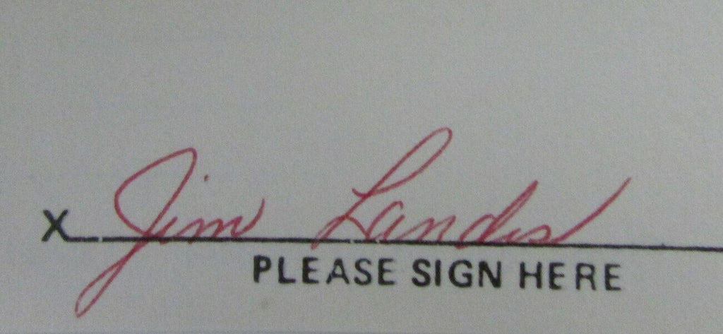 Jim Landis 1967 Boston Red Sox Signed 3x5 Index Card with 5x7  Photo 158531