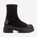 The Sorella Black Tip Suede Leather Women’s Boot