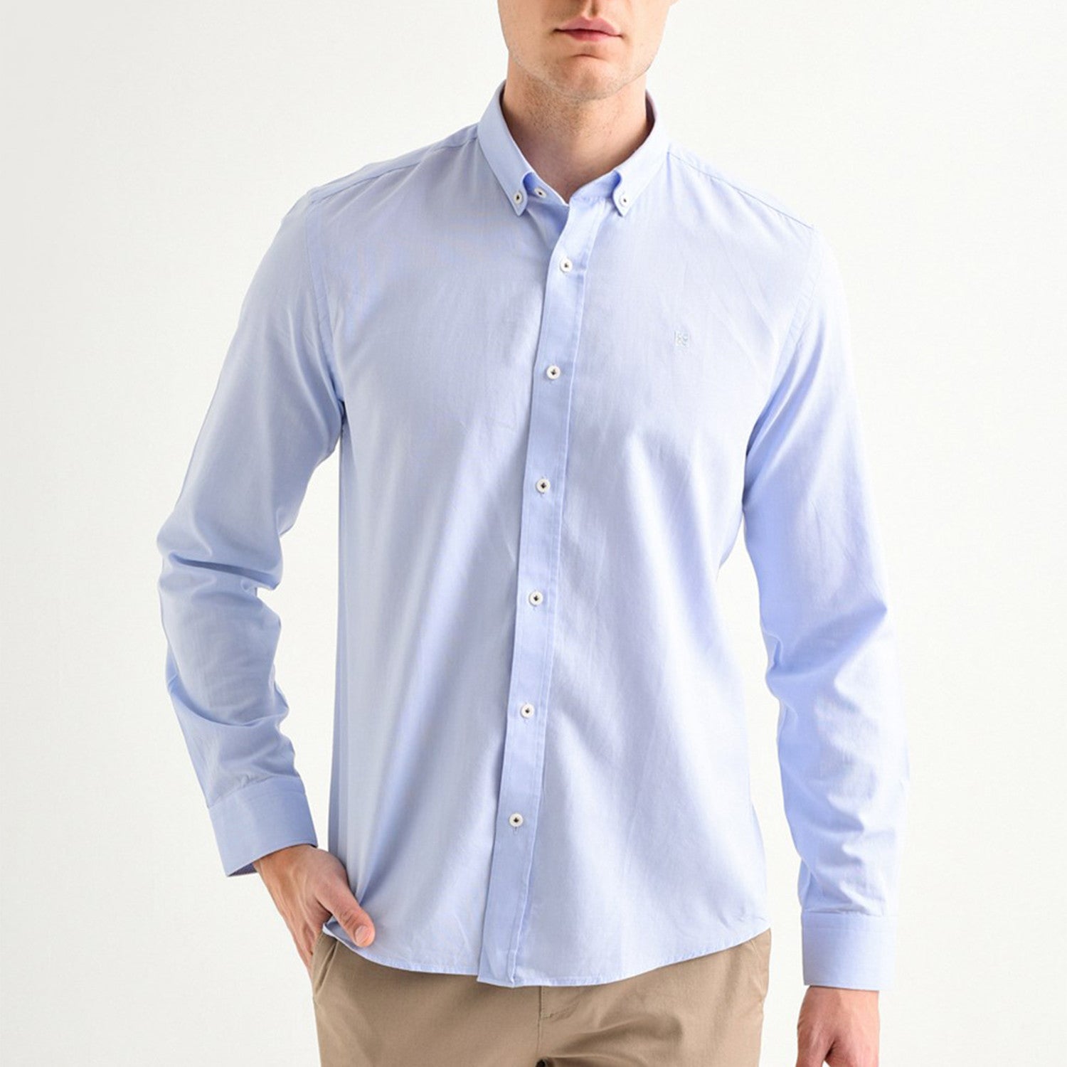Nora Button Down Shirt // Blue