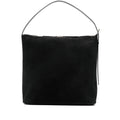Black Calf Suede Tote Bag