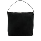 Black Calf Suede Tote Bag