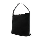 Black Calf Suede Tote Bag