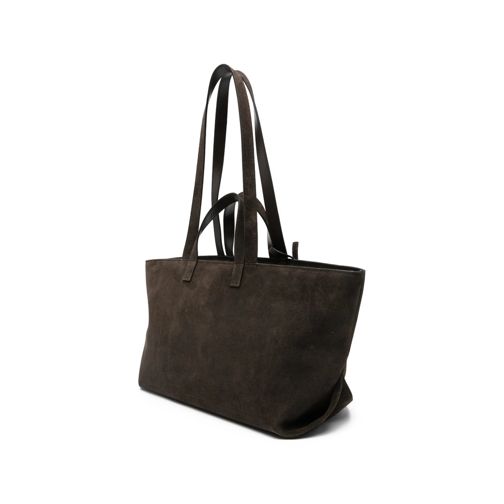 Brown Top Handle Bag With Detachable Coin Purse