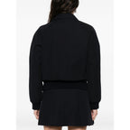 Navy Blue Outerwear With Patch Pockets