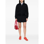 Navy Blue Outerwear With Patch Pockets
