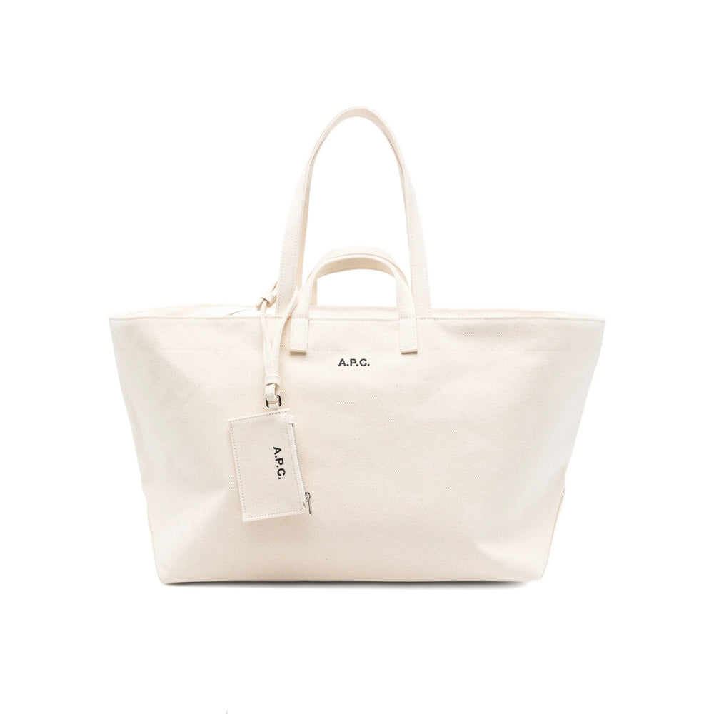 Off-White Cotton Tote Bag