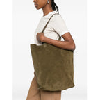 Top Handle Shoulder Bag in Jade Green