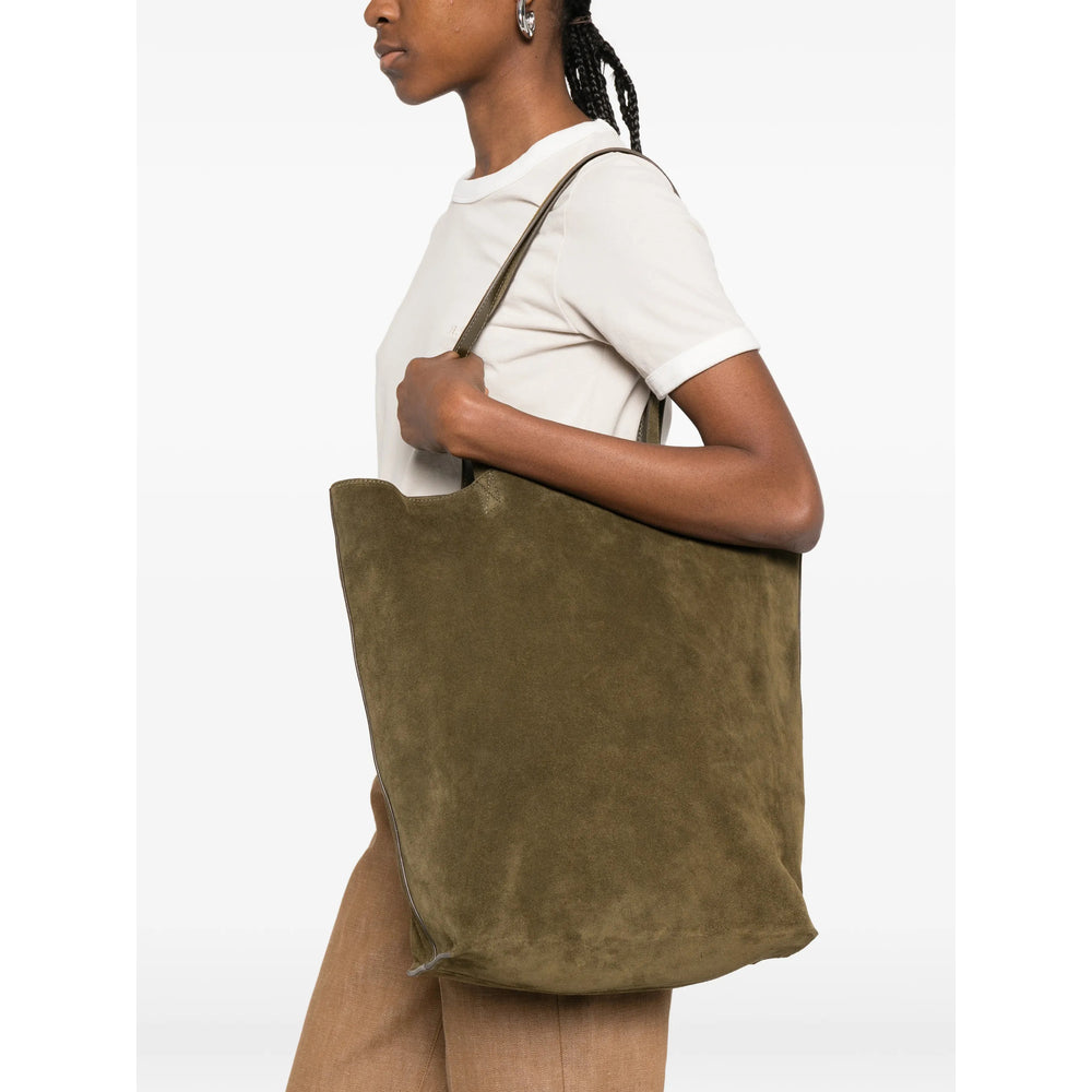 Top Handle Shoulder Bag in Jade Green
