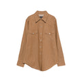 Shirt With Brown Chest Pockets