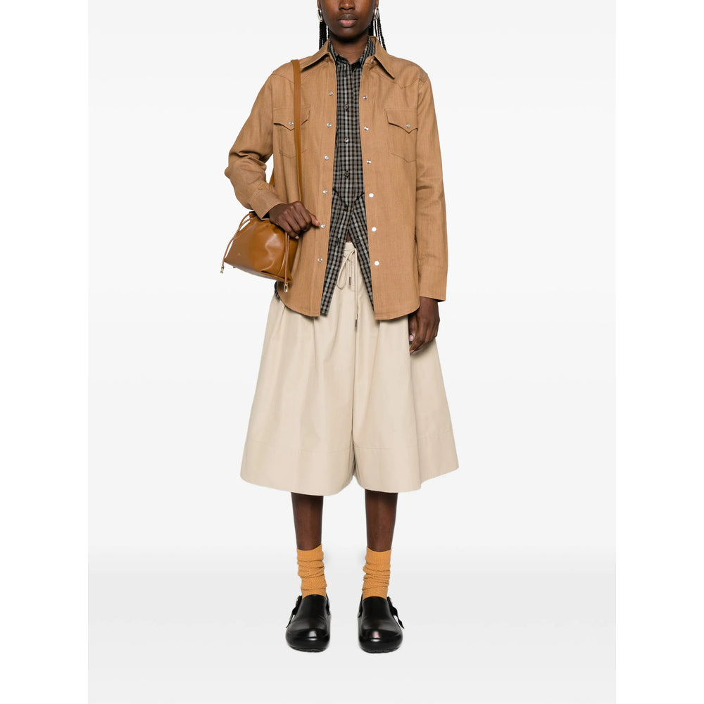 Shirt With Brown Chest Pockets
