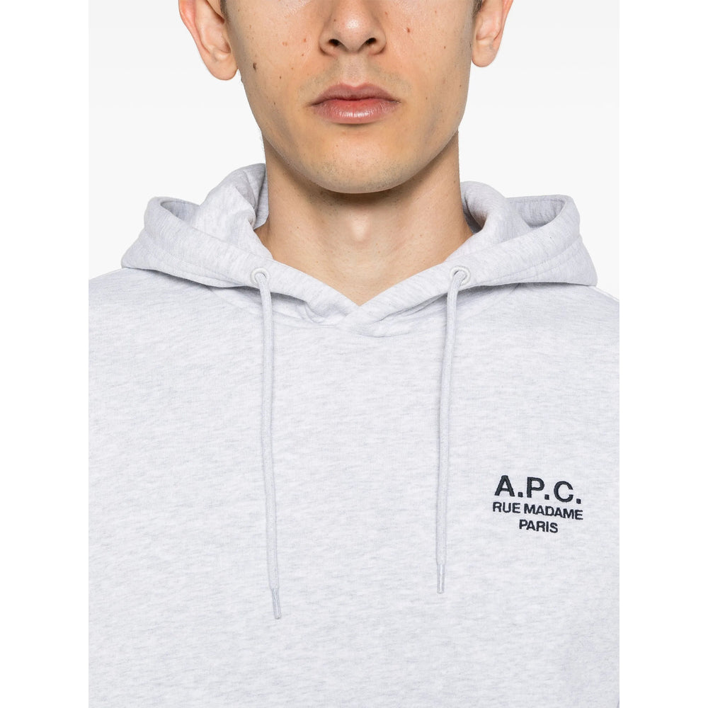 Ash Grey Stretch Organic Cotton Sweatshirt