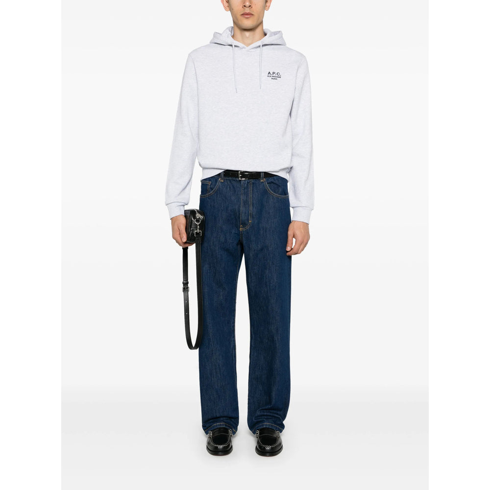Ash Grey Stretch Organic Cotton Sweatshirt
