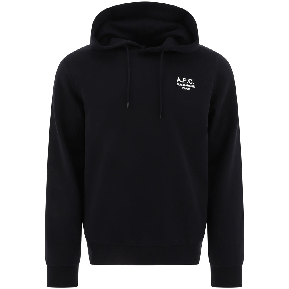 Drawstring Hood Sweatshirt With Logo Print
