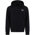 Drawstring Hood Sweatshirt With Logo Print