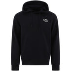 Drawstring Hood Sweatshirt With Logo Print