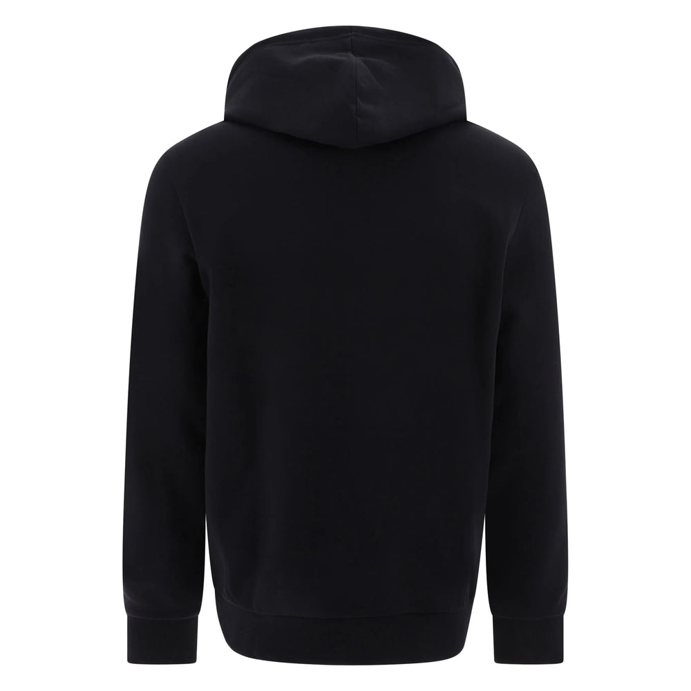 Drawstring Hood Sweatshirt With Logo Print