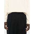 Pleated Trousers With Belt Loops