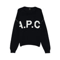 Blue Round Neck Sweater With Logo