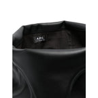 Black Leather Effect Tote Bag
