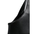 Black Leather Effect Tote Bag