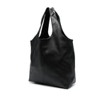 Black Leather Effect Tote Bag
