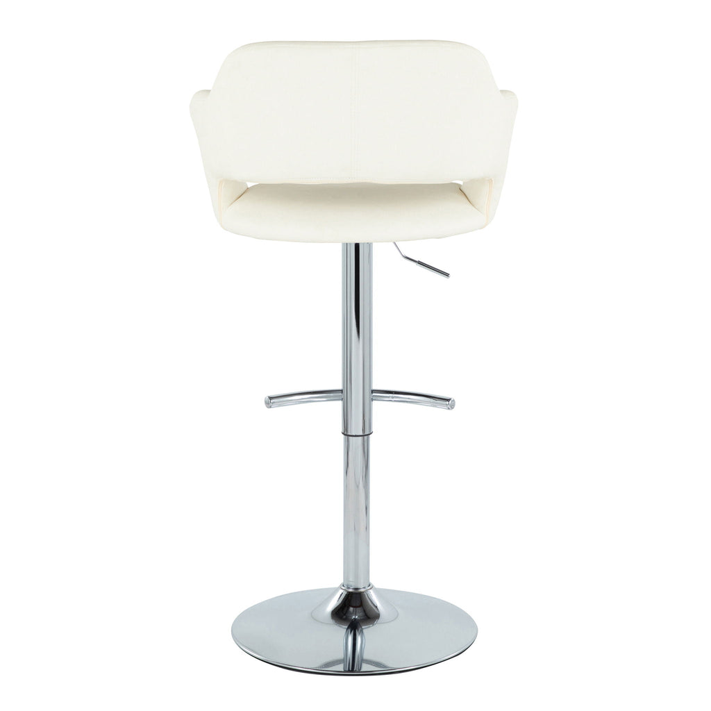 Margarite - Contemporary Ajustable Barstool With Swivel (Set of 2)