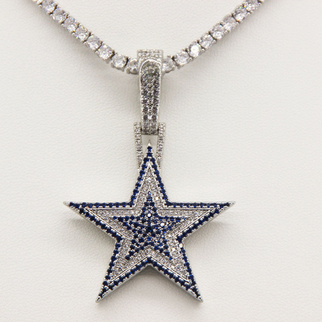 Dallas Cowboys Zircon Star Necklace –   Gift for Game Day, Birthday & Holiday