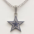 Dallas Cowboys Zircon Star Necklace –   Gift for Game Day, Birthday & Holiday