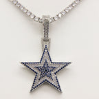Dallas Cowboys Zircon Star Necklace –   Gift for Game Day, Birthday & Holiday
