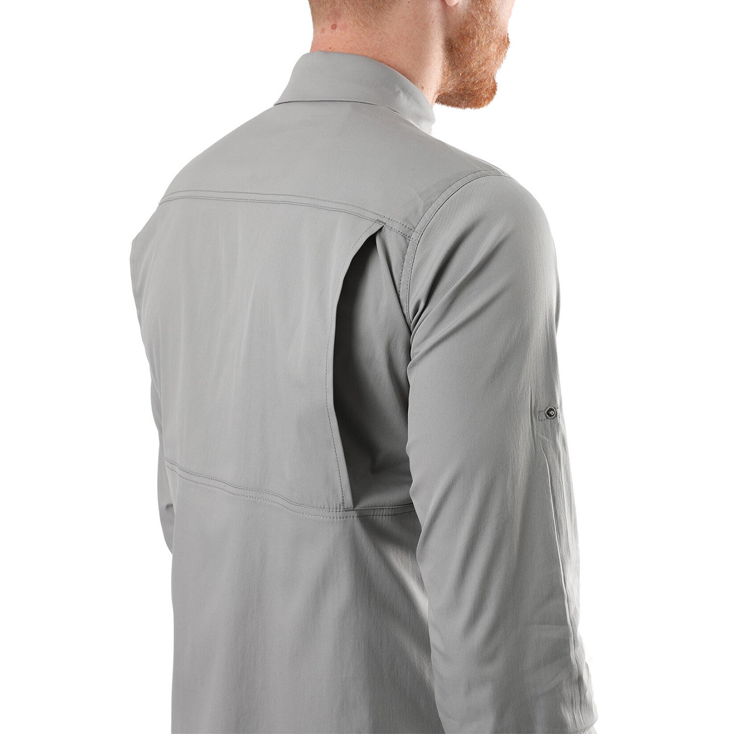 Hudson Button Down Shirt // Light Gray