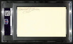 Davey O'Brien Autographed Index Card - 1938 Heisman Winner - TCU PSA/DNA 188504