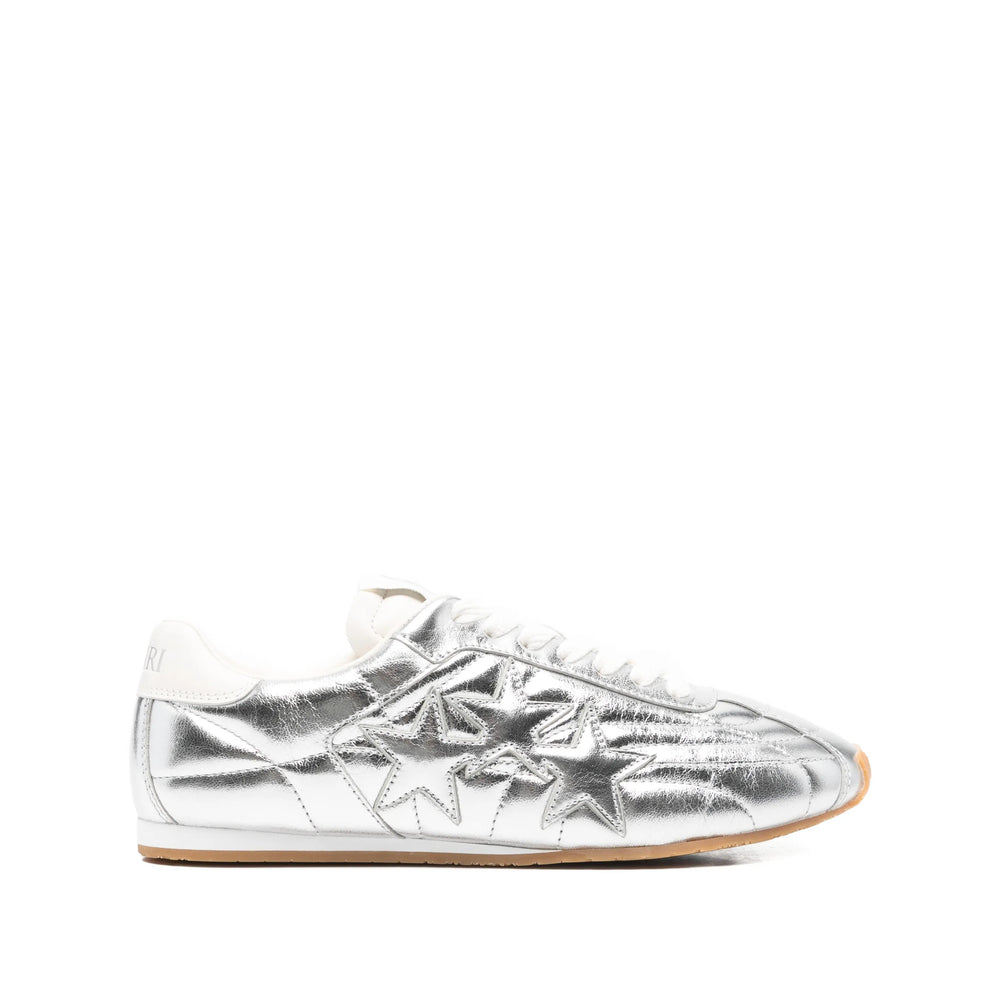Amiri Silver-Tone Star Motif Sneakers