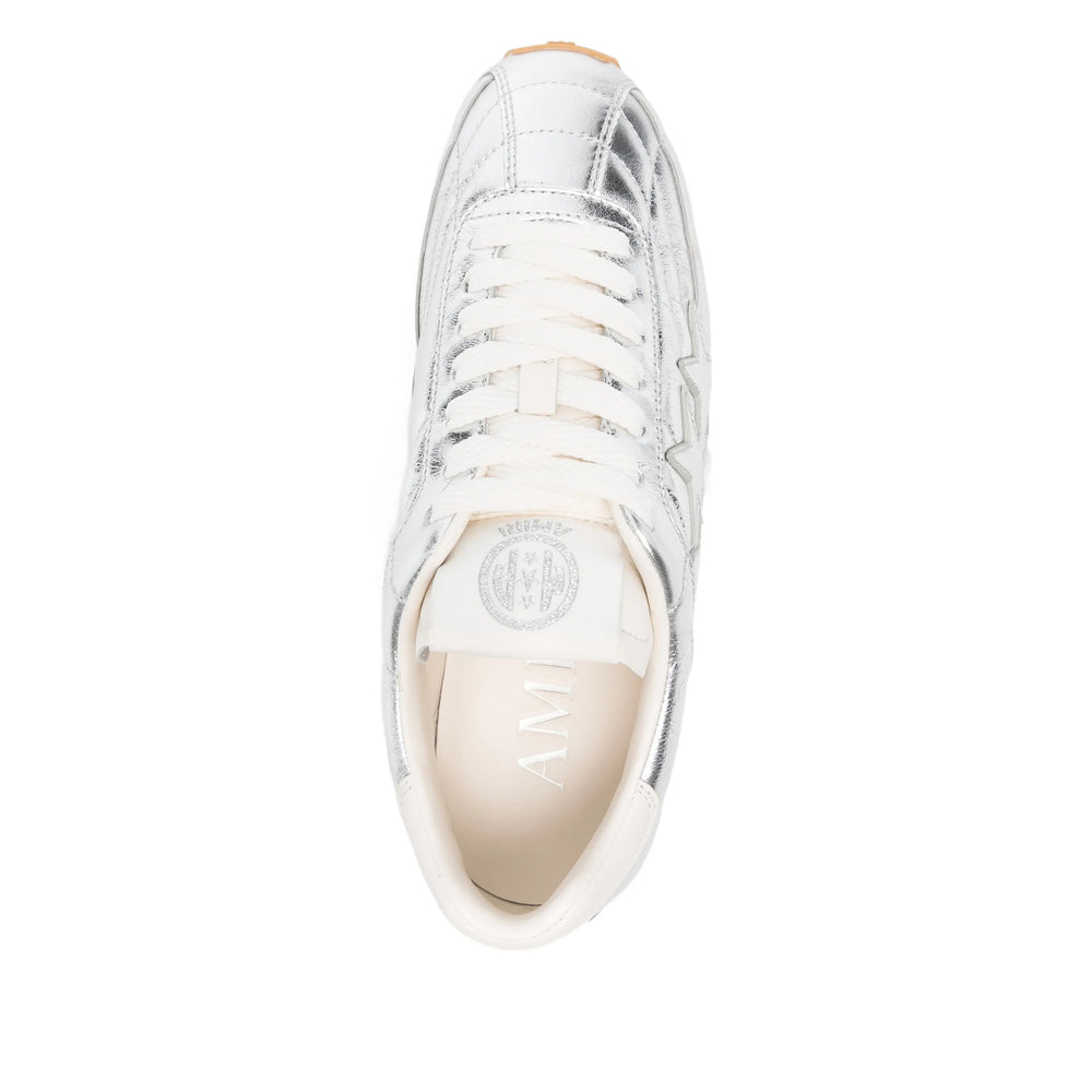 Amiri Silver-Tone Star Motif Sneakers