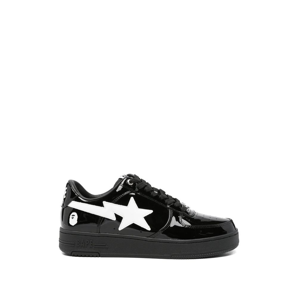 Leather Sneakers Black/White