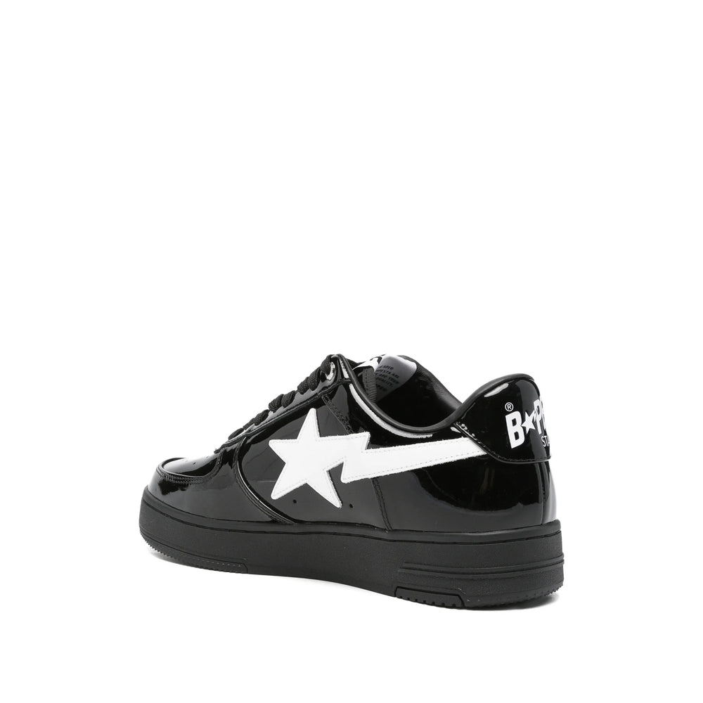 Leather Sneakers Black/White