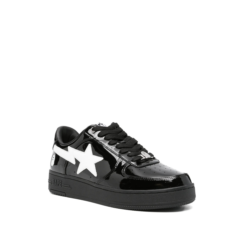 Leather Sneakers Black/White