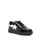 Leather Sneakers Black/White