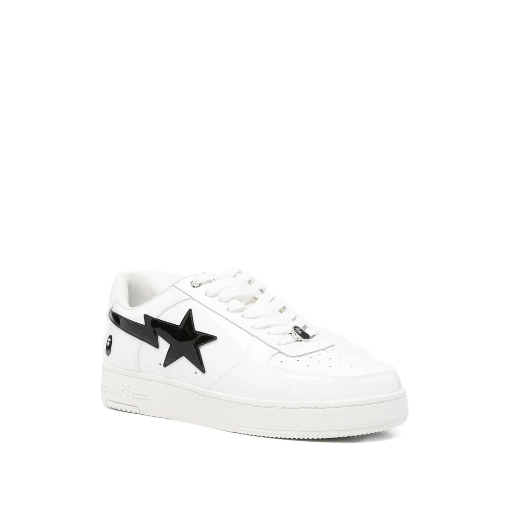 Sneakers Patent Leather White
