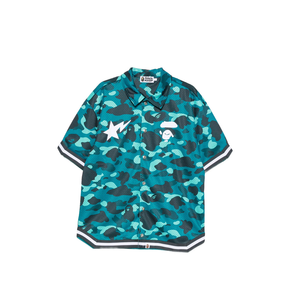 Short-Sleeve Shirt Green/Blue Camouflage