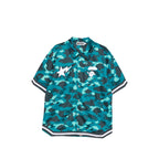 Short-Sleeve Shirt Green/Blue Camouflage