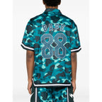Short-Sleeve Shirt Green/Blue Camouflage