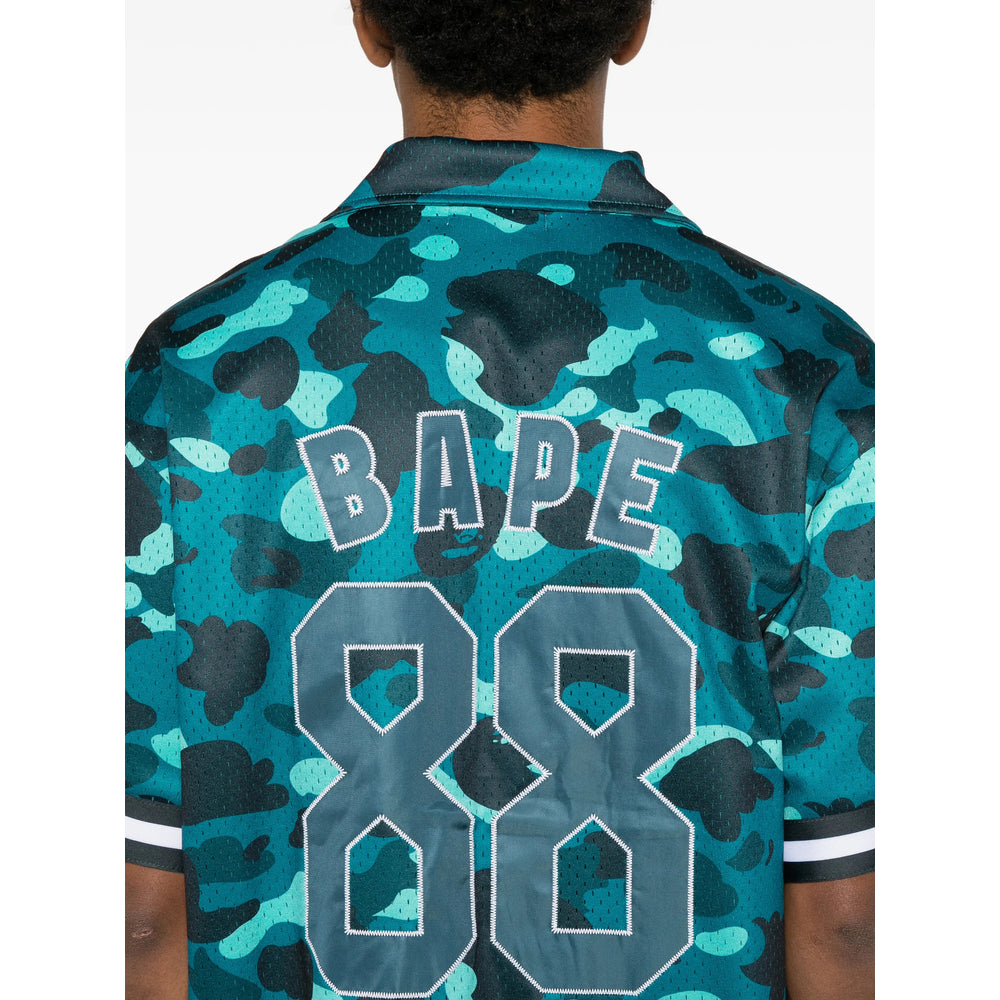 Short-Sleeve Shirt Green/Blue Camouflage