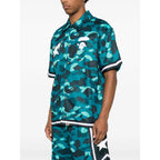 Short-Sleeve Shirt Green/Blue Camouflage